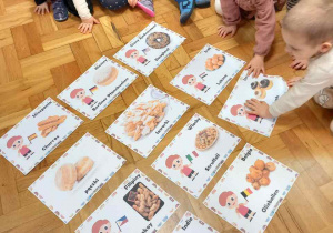 Dzieci poznają ciastka i pączki różnych krajów.